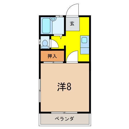 プラドール中里の物件間取画像